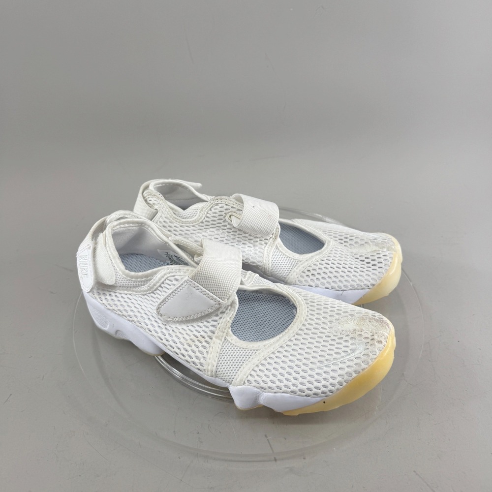 Nike Air Rift Breathe Split Toe Mesh Sandals Womens 7 Mary Jane Tabi Shoes White